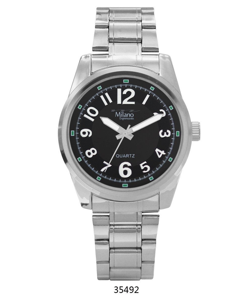 M Milano Silver metal band Men watch