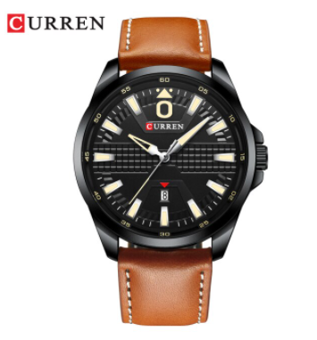PRECIOSO LEATHER TICKER Men's Watch
