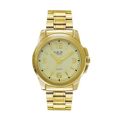 M Milano Gold Metal Band Men's Watch