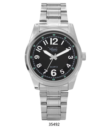M Milano Silver metal band Men watch