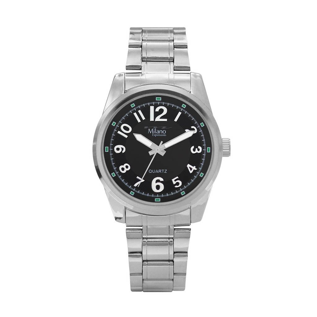 M Milano Silver metal band Men watch