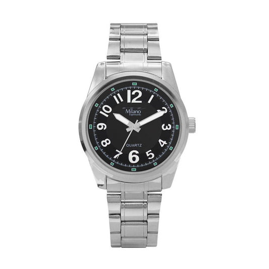 M Milano Silver metal band Men watch