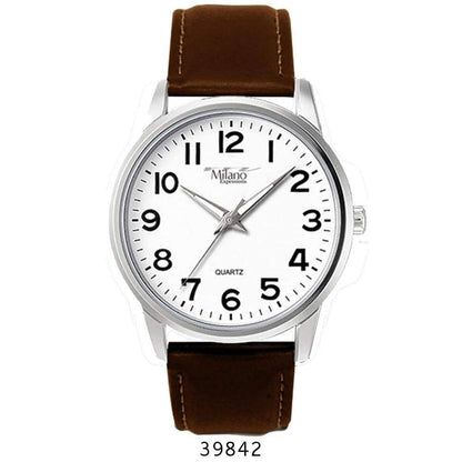 Milano Vegan Leather Band Men's Watch