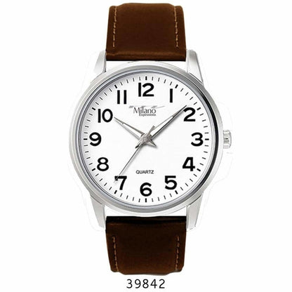 Milano Vegan Leather Band Men's Watch