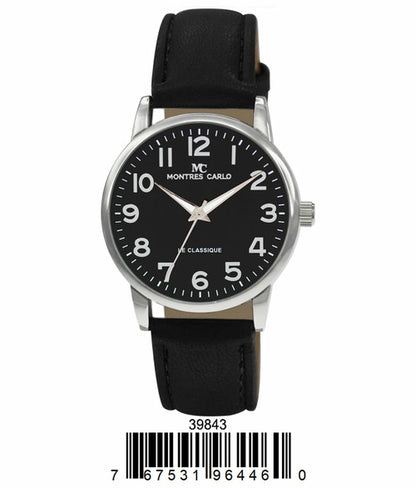 Milano Vegan Leather Band Men's Watch