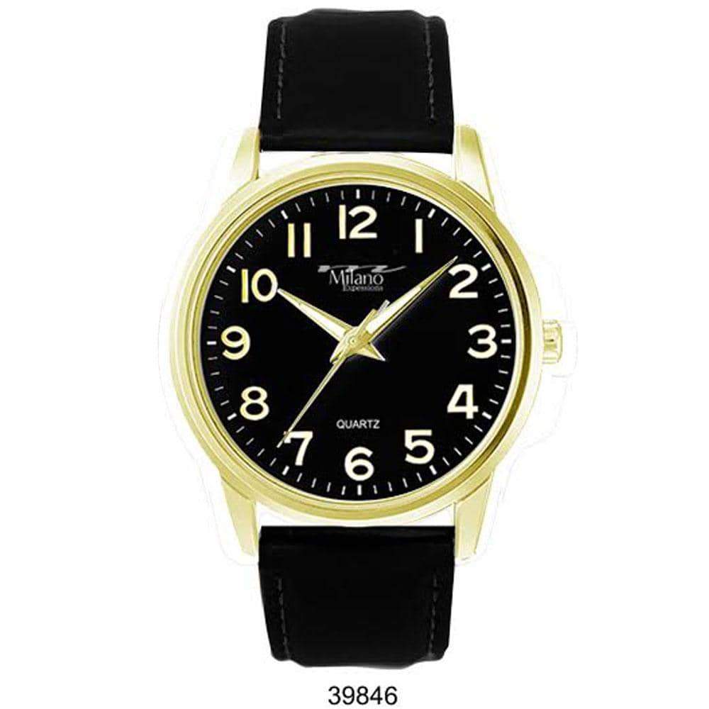 Milano Vegan Leather Band Men's Watch