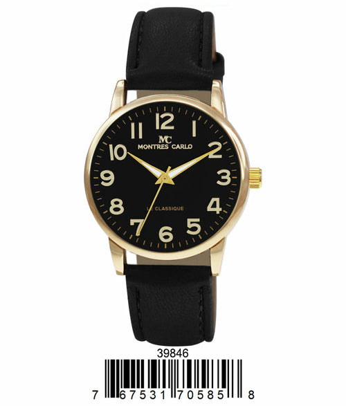 Milano Vegan Leather Band Men's Watch