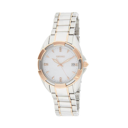 Seiko SKK888 Two Tone Diamond Accent Mother of Pearl Dial Women's Watch