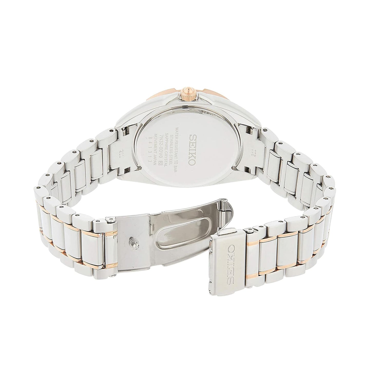 Seiko SKK888 Two Tone Diamond Accent Mother of Pearl Dial Women's Watch