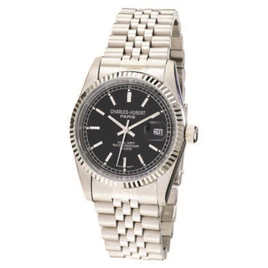 Charles-Hubert Paris Mens Stainless Steel Quartz Watch